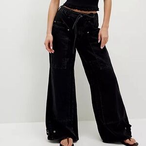 Free People Crvy Outlaw mid-rise wide-leg pants